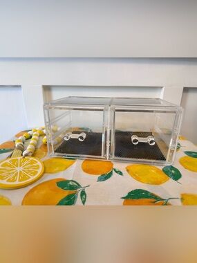 💫4/$25 • BINO‎ Acrylic 2-Drawer Short Makeup Organizer